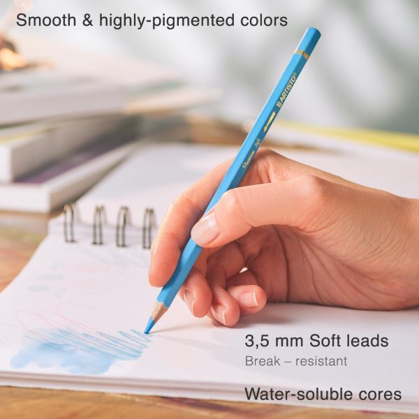 Artisto Premium Watercolor Pencils | Set of 72, Quality 3.5mm Soft Core Leads, Water-Soluble Pencils, Perfect for Beginner & Advanced Artists - Image 2
